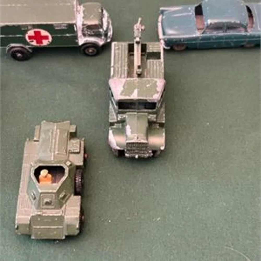 Vintage Lesney Matchbox Military Vehicle Lot Saladin Armoured Car Tanks 10pc